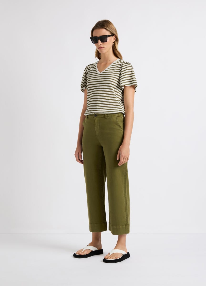 Paige striped jeans store