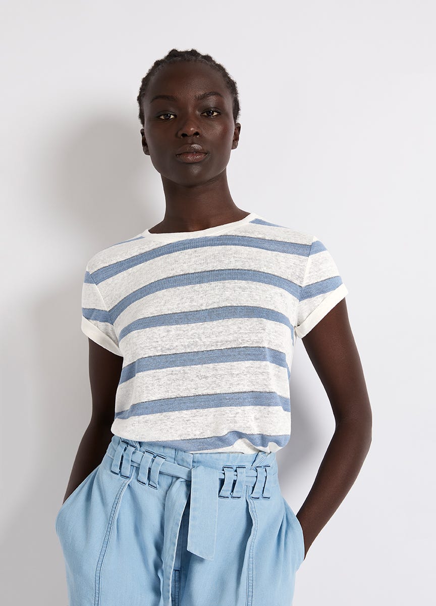 Striped tee women's outlet