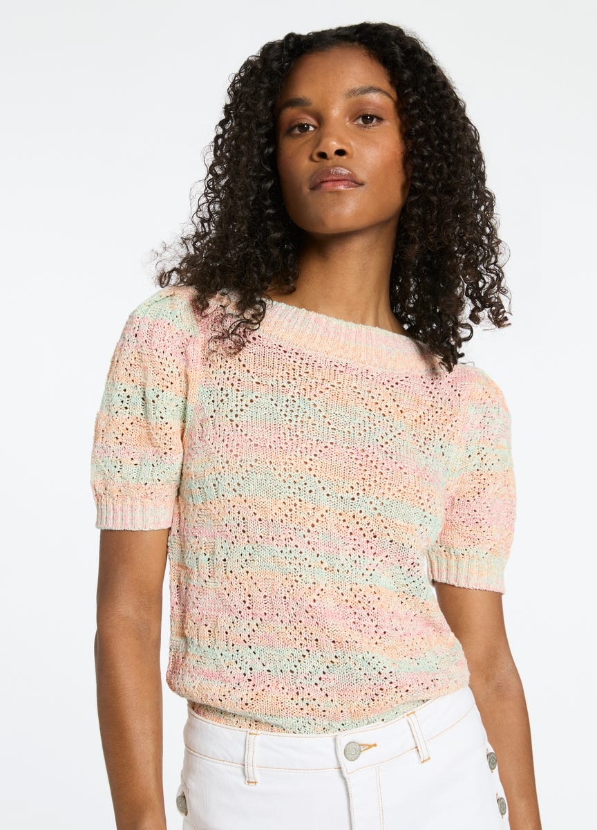 Short sleeve store knit top