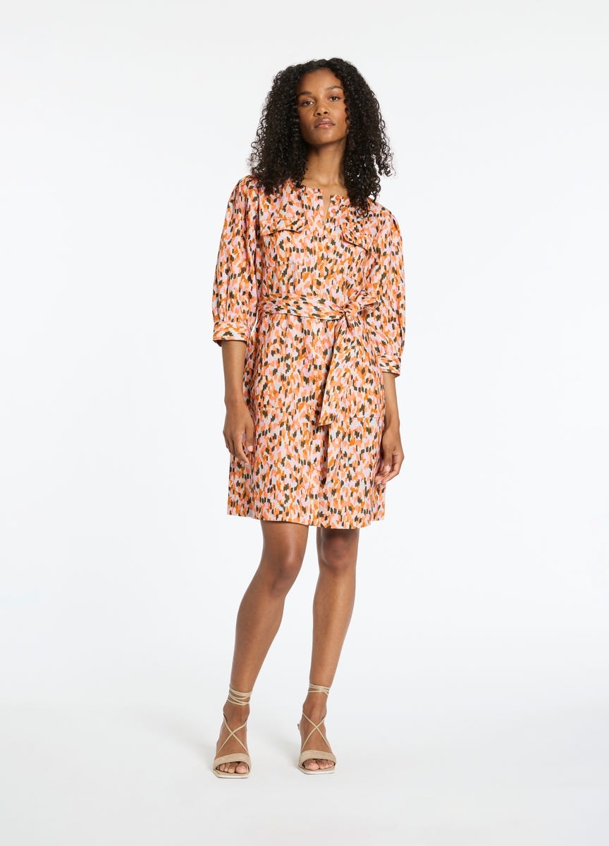 Colourful animal deals print dress