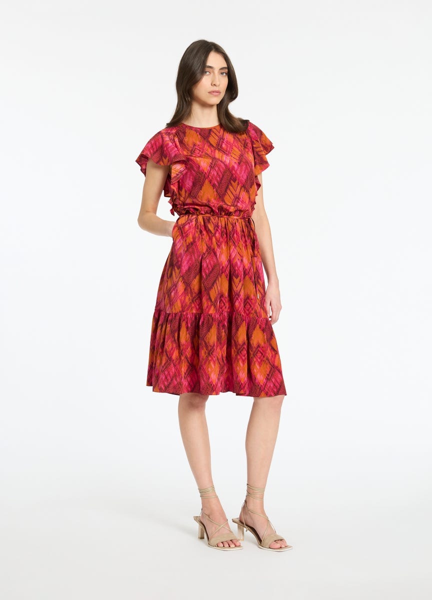 Sunset It Off Silk Dress
