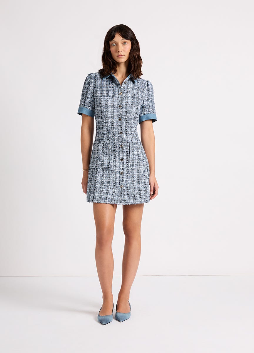 Womens tweed dress outlet