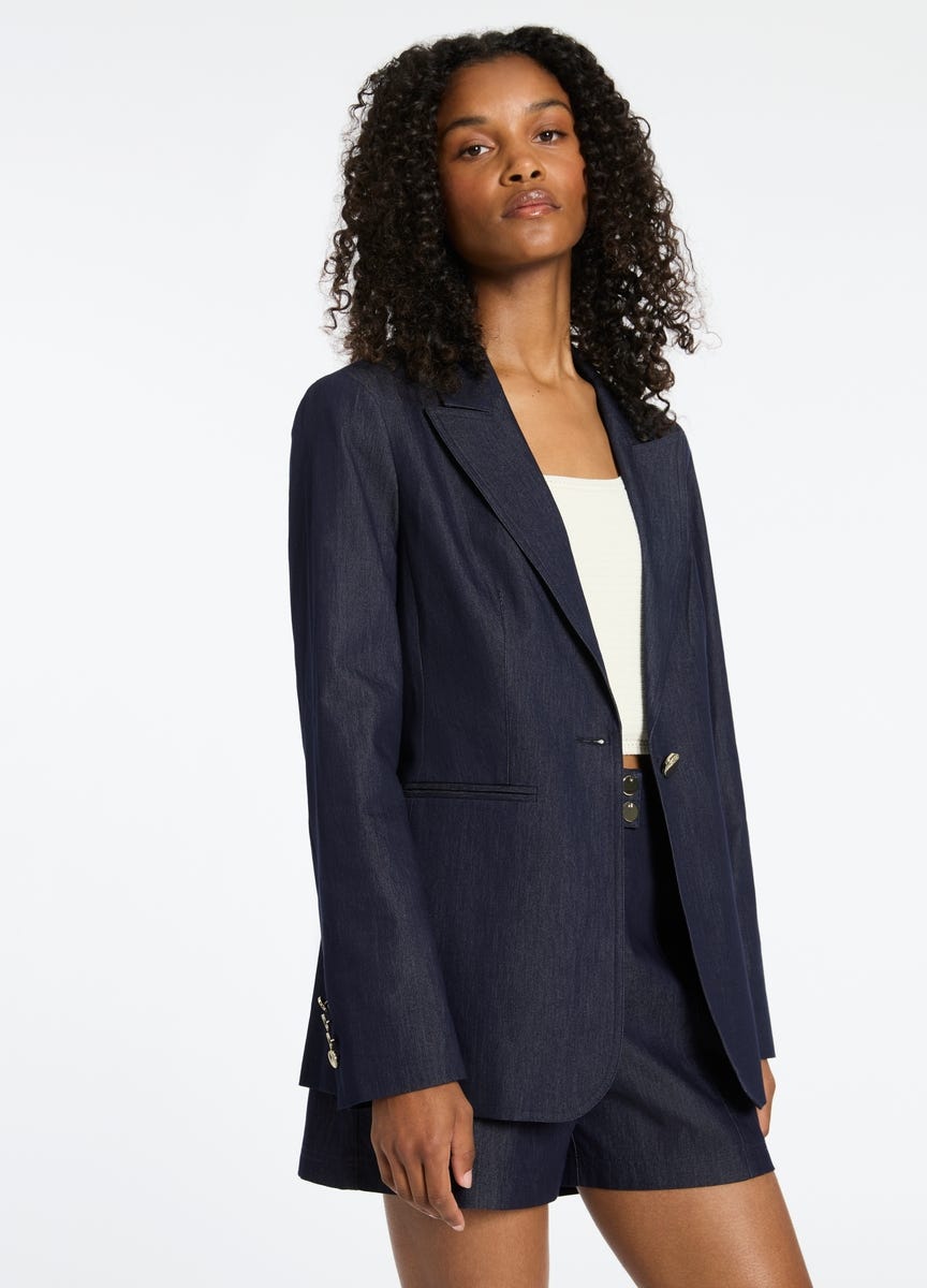 Marcs Women s Spencer Smart Denim Blazer