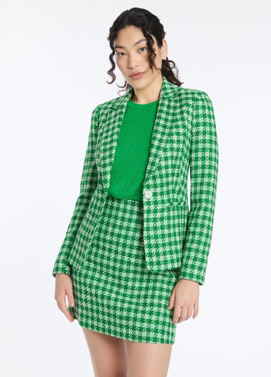 Green tartan jacket womens new arrivals