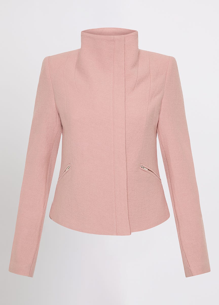 Marcs Women s Lani Felted Wool Jacket in Rose Water