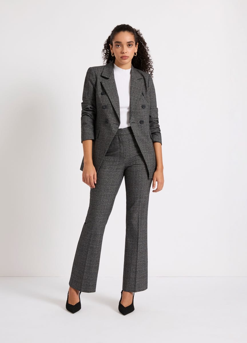 Ladies grey check blazer store