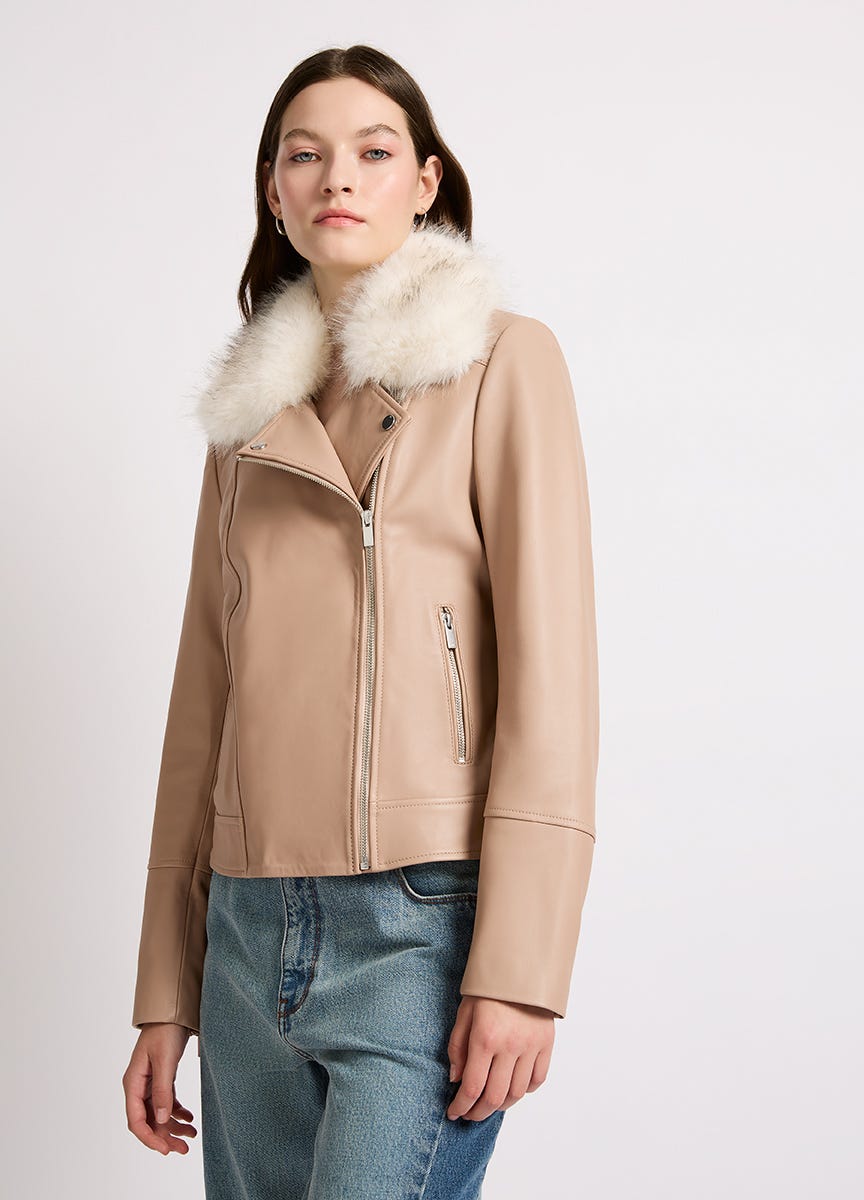 Bella Leather Biker Jacket