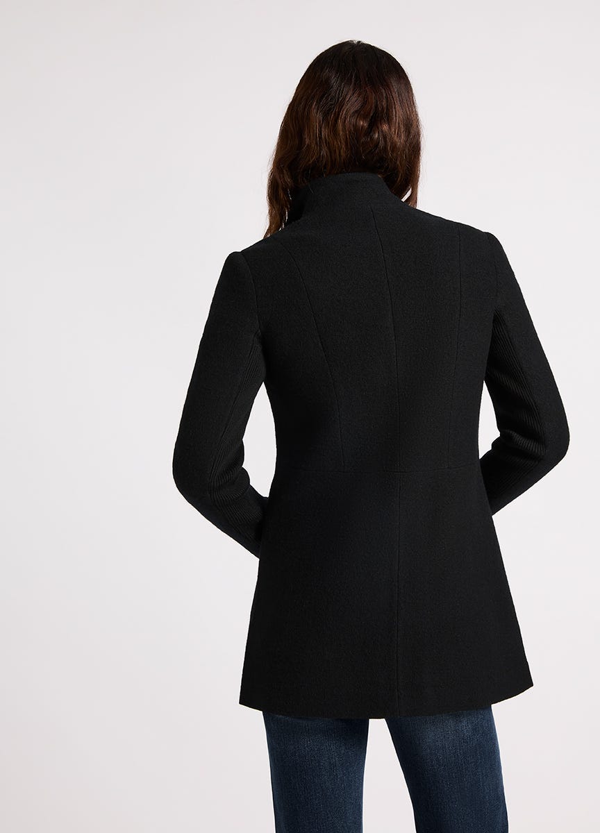 Marcs rose felted wool coat online