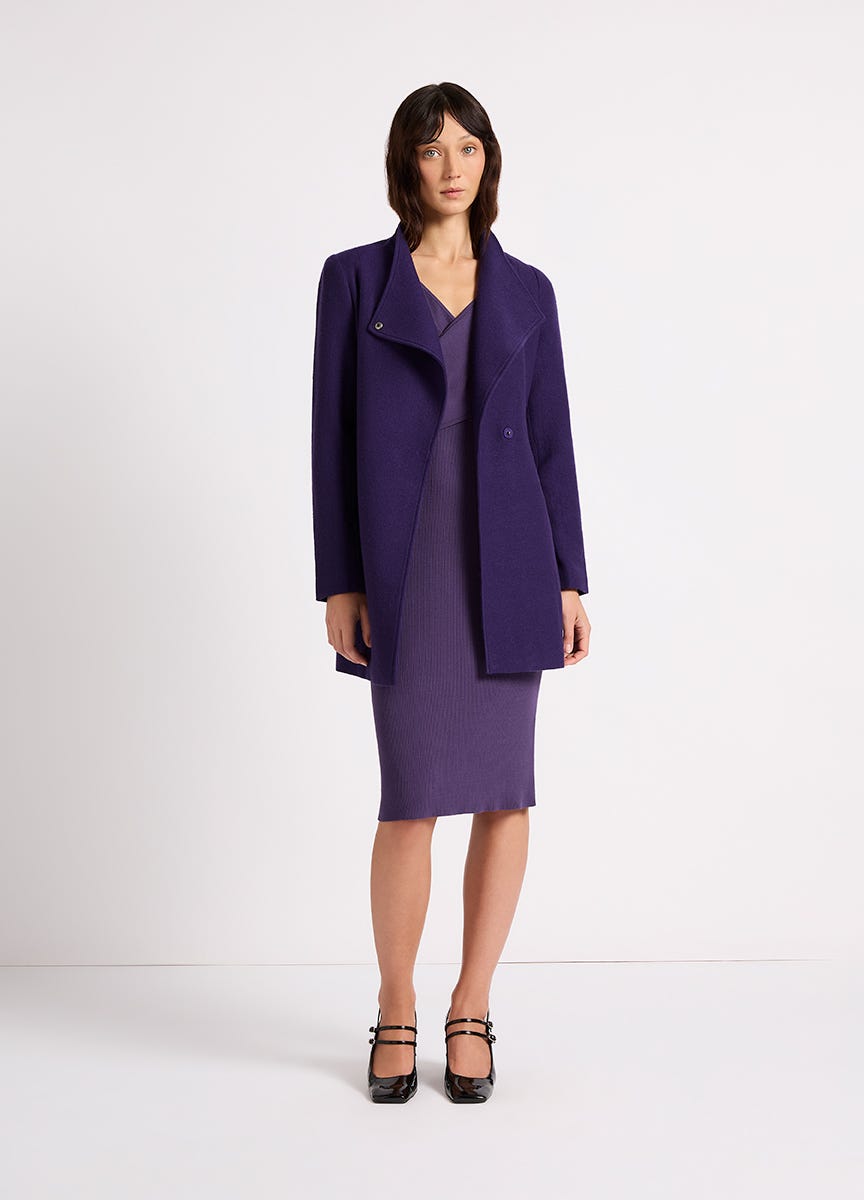 Marcs ruby felted wool coat clearance
