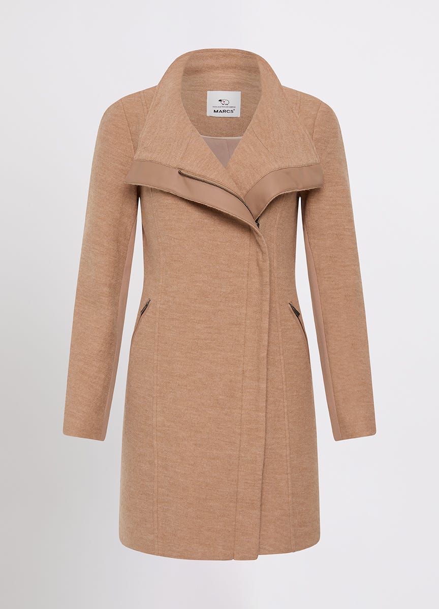 Marcs felted wool coat store