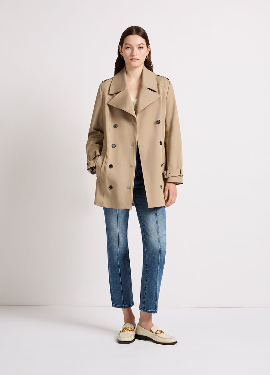 Marcs Women s Stay Cool Short Trench Coat