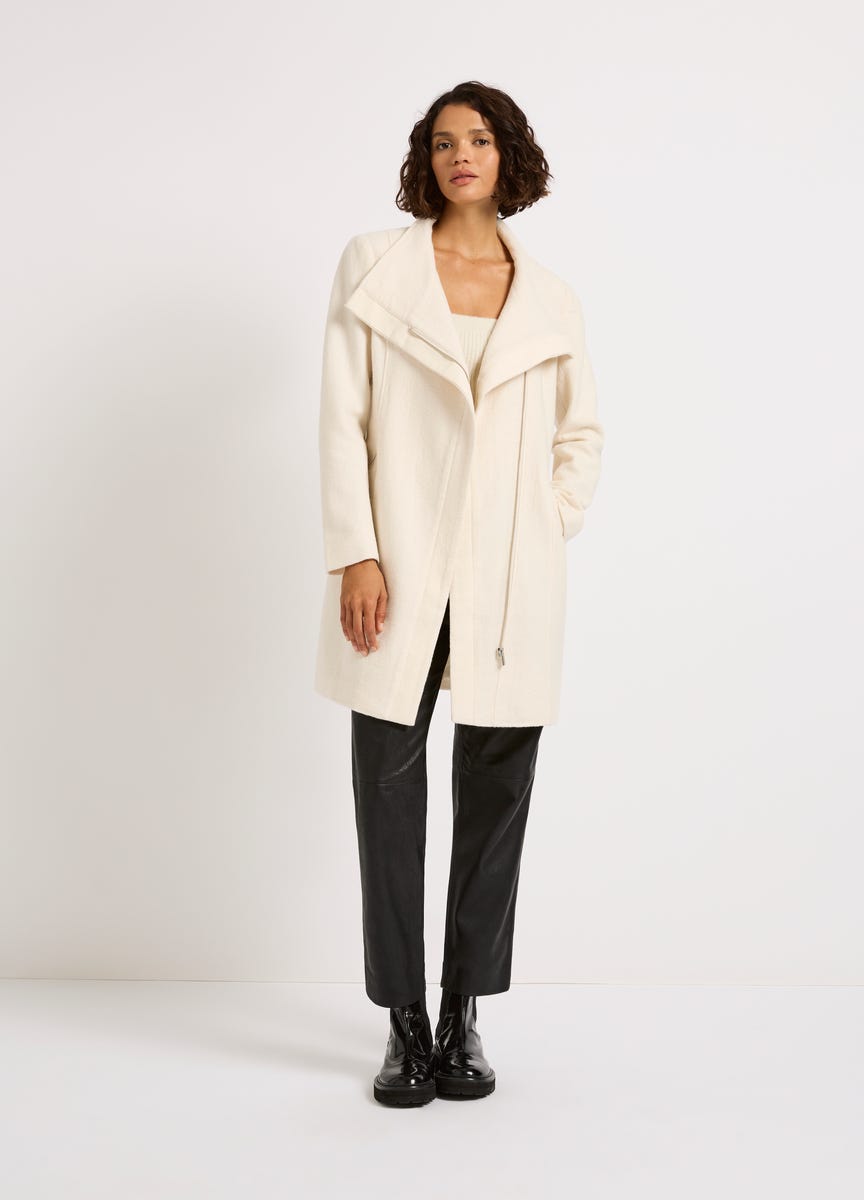 Marcs felted wool coat top