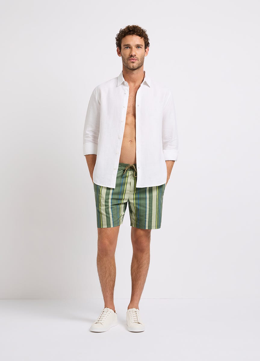 Diego Stripe Swim Short