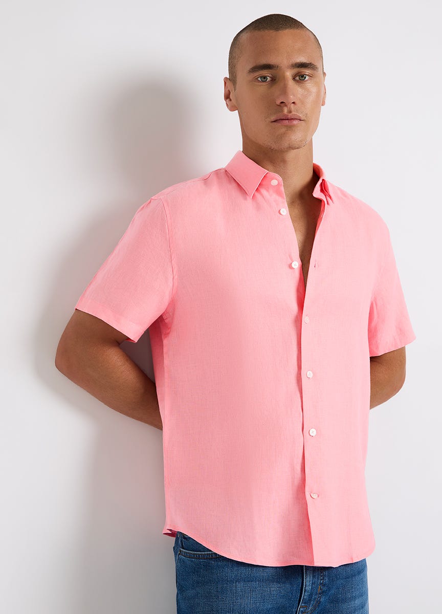 Marcs Felix Short Sleeve Linen Shirt