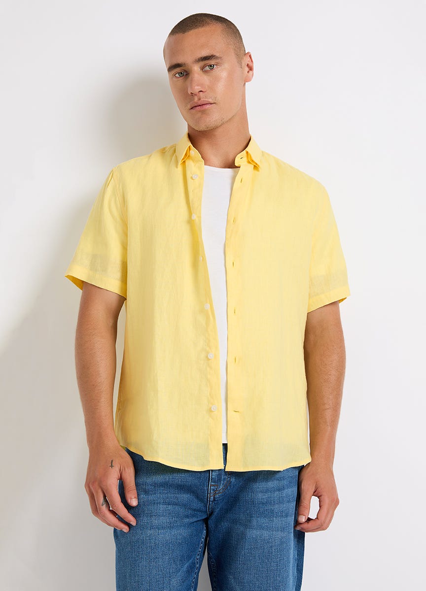 Yellow short shop sleeve top