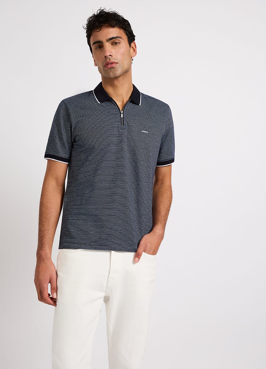 Zip neck polo hotsell