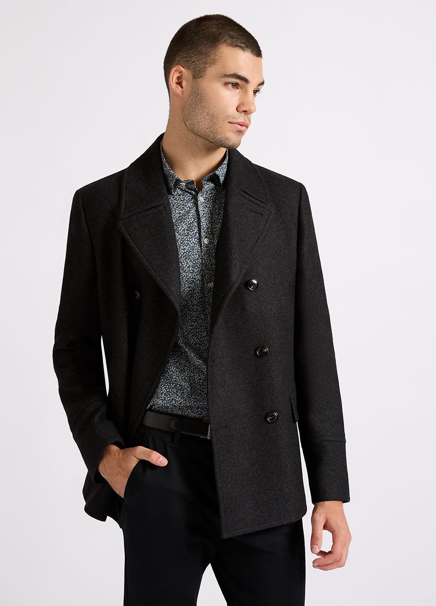 Marcs Men s Bradley Wool Blend Pea Coat