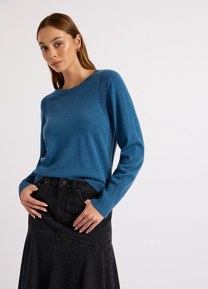 Marcs | Women's Lucy Merino Knit in Blue