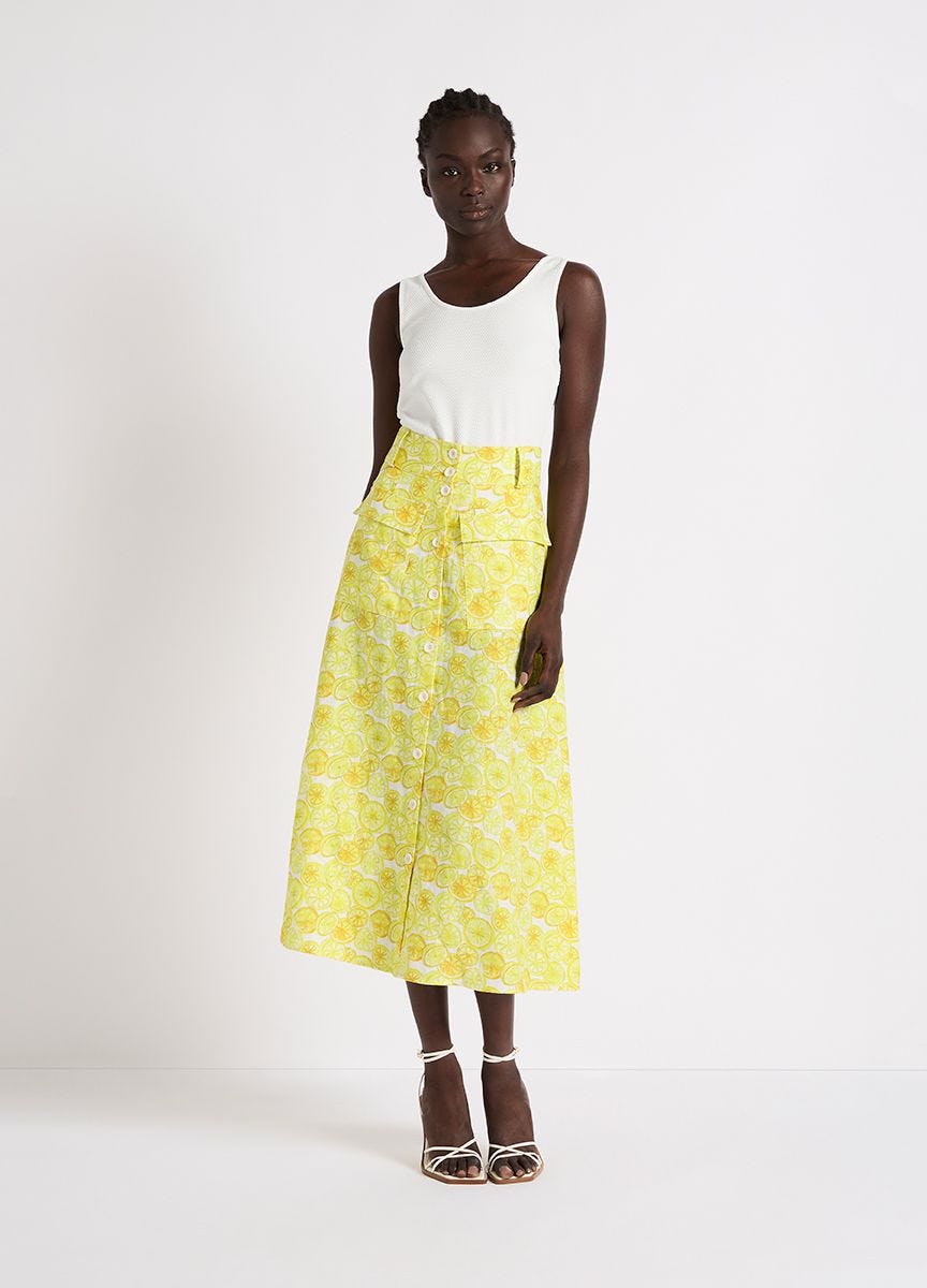 Zest linen skirt top