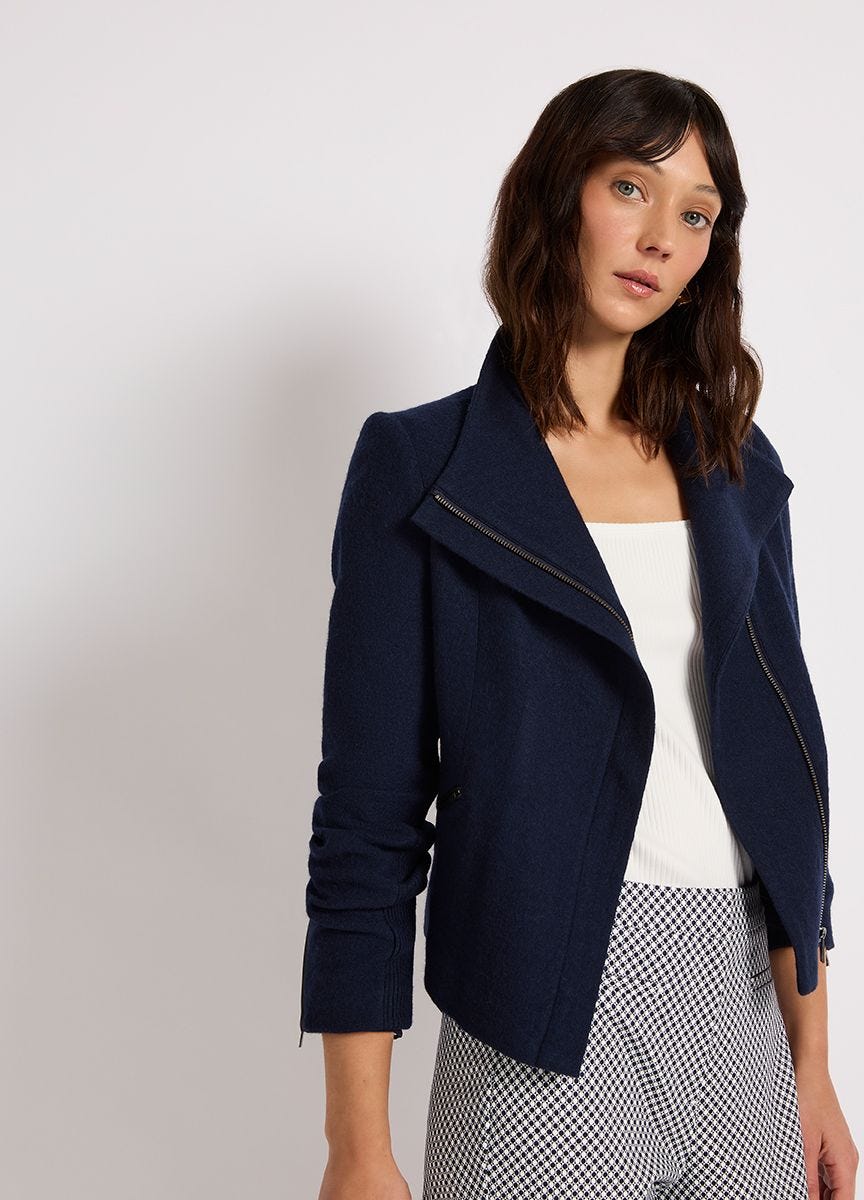Marcs lani felted wool jacket black on sale