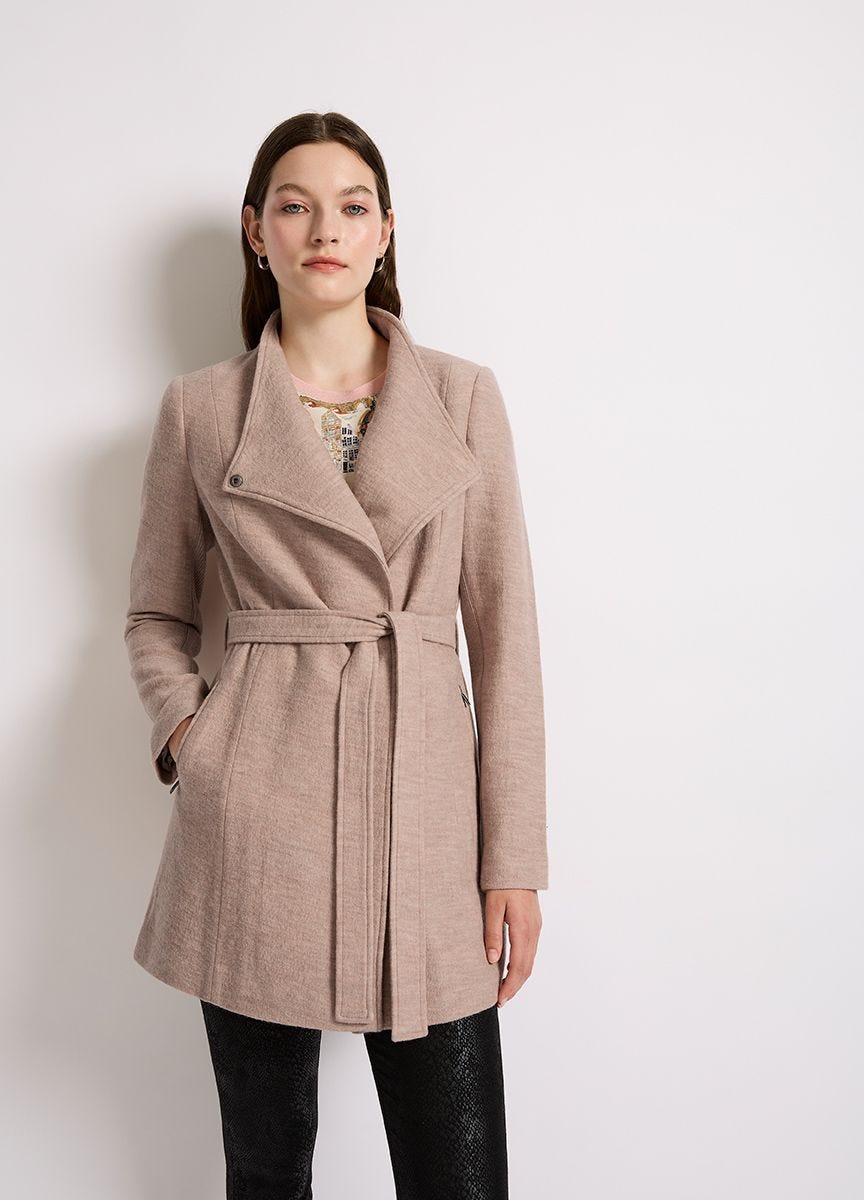 Marcs rose felted wool coat new arrivals