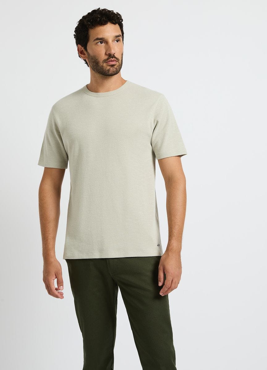送料無料◆2025新品  Marcs | Austin Cotton Waffle Tee トップス