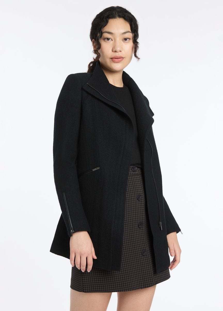 Marcs rose felted wool coat online