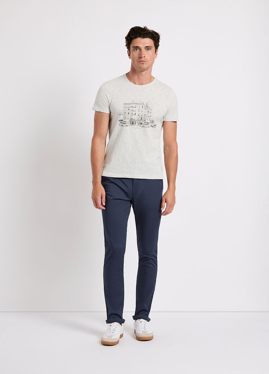 Marcs Men s Arnie Pima Short Sleeve V Neck Tee